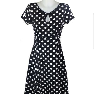 Banned Apparel Dress - Black w/ White Polka Dot